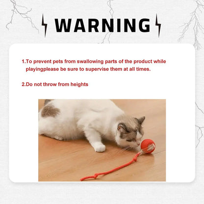 USB Rechargeable Dog Teaser Toy, Long Tail Toy Ball, Cat Training Toy, Tease Cat Training Toy, Suitable for All Cats, Valentine'S Day Gift