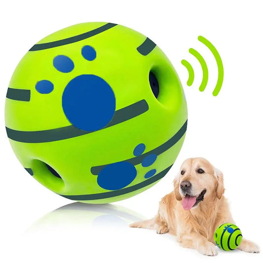 Gift for Pets, Durable Interactive Dog Toys Ball, Summer Gift, Squeaky Wag Ball for Pet Training, Indoor & Outdoor Dog Gifts, Dog Toy Supplies, Valentine'S Day Gift